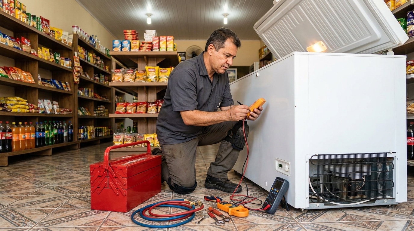 Ajuste de Temperatura do Freezer no Badu, Niterói‑RJ