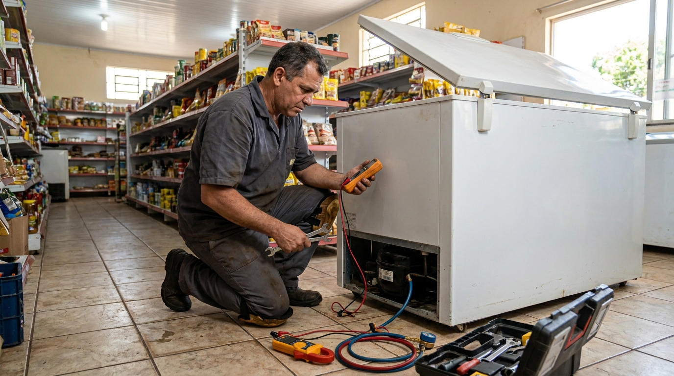 Manutenção em Motor Ventilador no Badu, Niterói‑RJ
